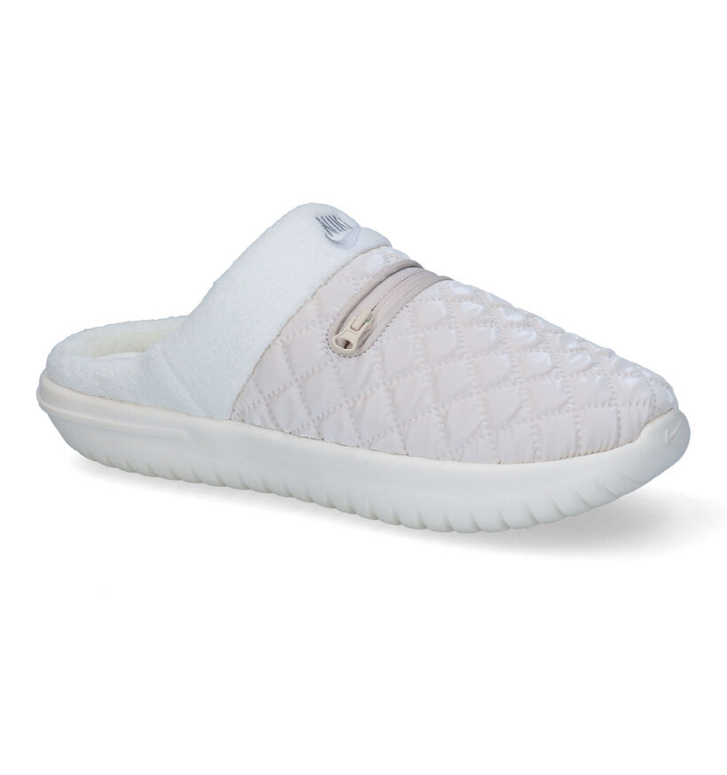 Nike Pantoufles ouvertes en Beige clair en textile (302583)