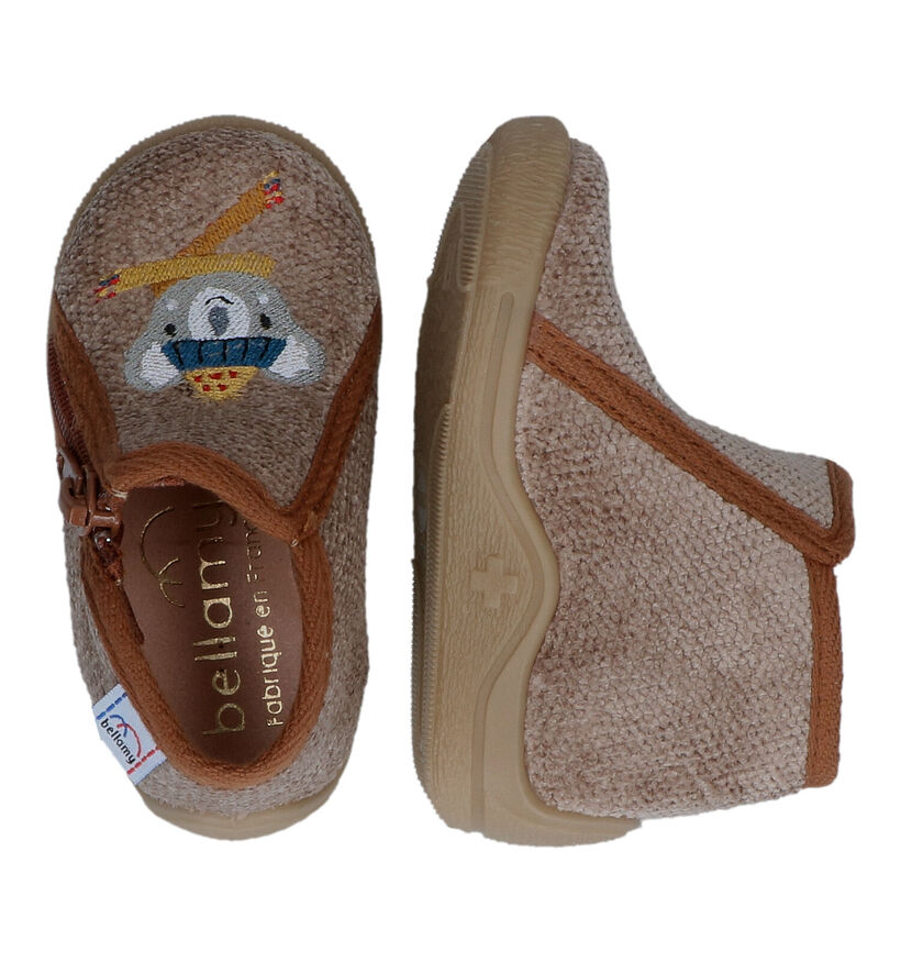 Bellamy Teou Pantofles en Marron pour garçons (316986)