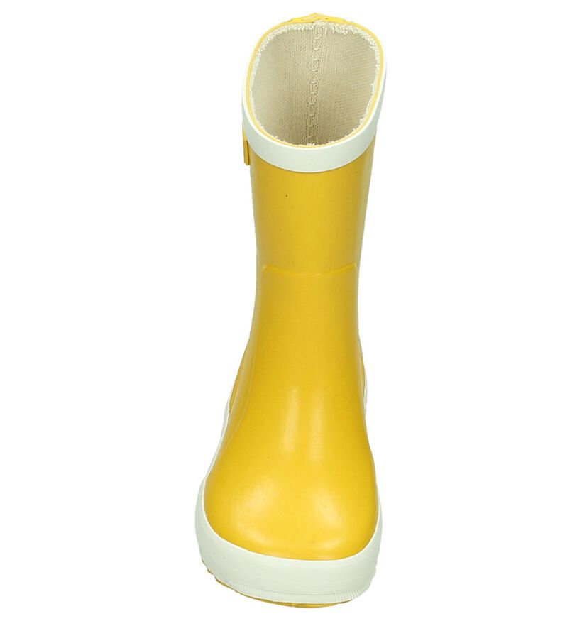 Bergstein Rainboot Bottes de pluie en Jaune pour filles, garçons (180420) - pour semelles orthopédiques