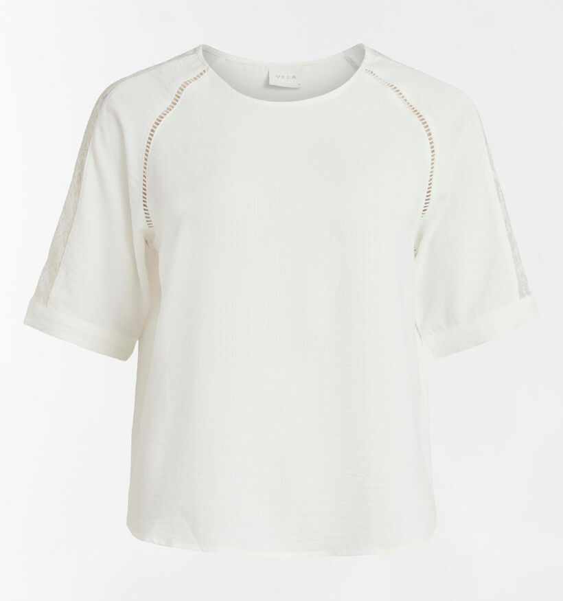 Vila Lovie Sleeve Zwarte T-shirt (298639)