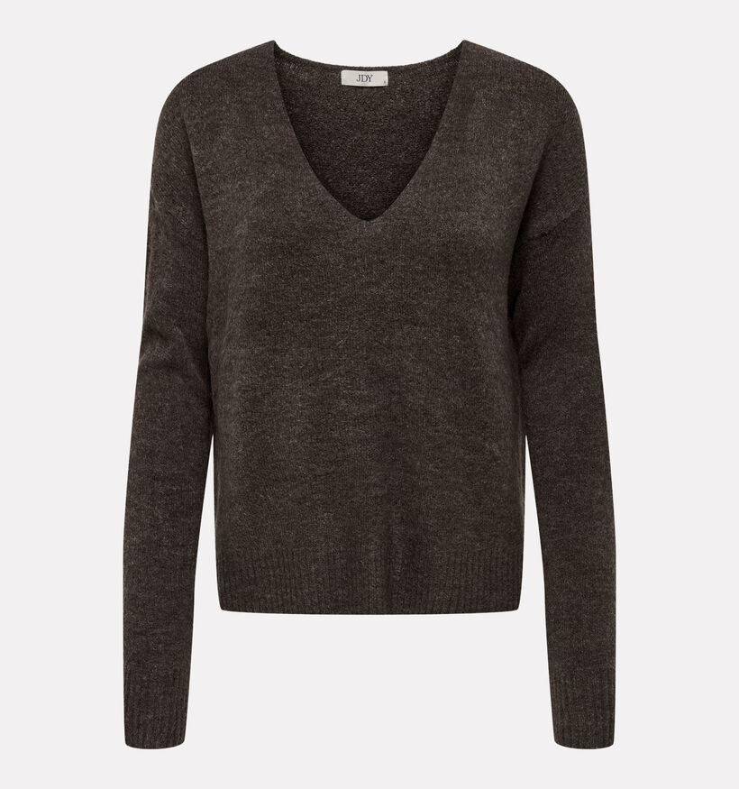 JDY Elanora Pull en Brun fonc&eacute; pour femmes (378315)