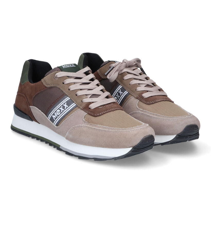 Mexx Hoover Taupe Sneakers voor heren (314032) - geschikt voor steunzolen