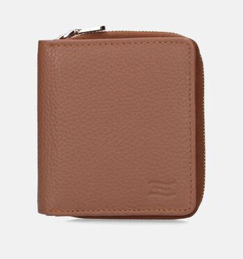 Crinkles Portemonnees Zwart/Oranje/Cognac/Bruin/Rood/Groen