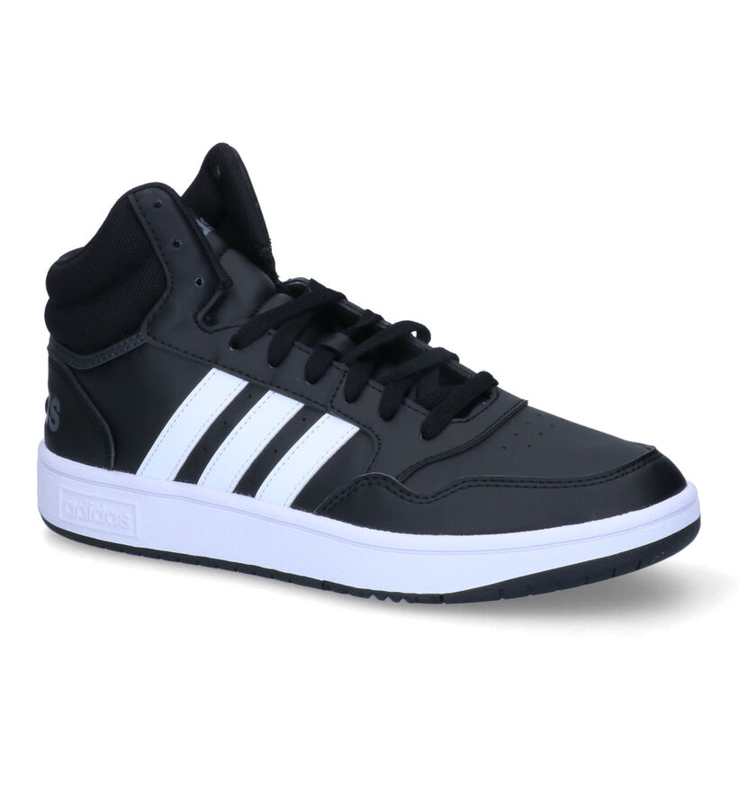 adidas Hoops 3.0 Mid Baskets en Noir pour hommes (326291)