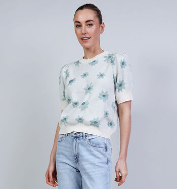 Vila Truien Beige/Blauw/Roze