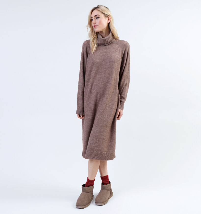 Vero Moda Daniela Robe avec col roulé en Brun pour femmes (328979)