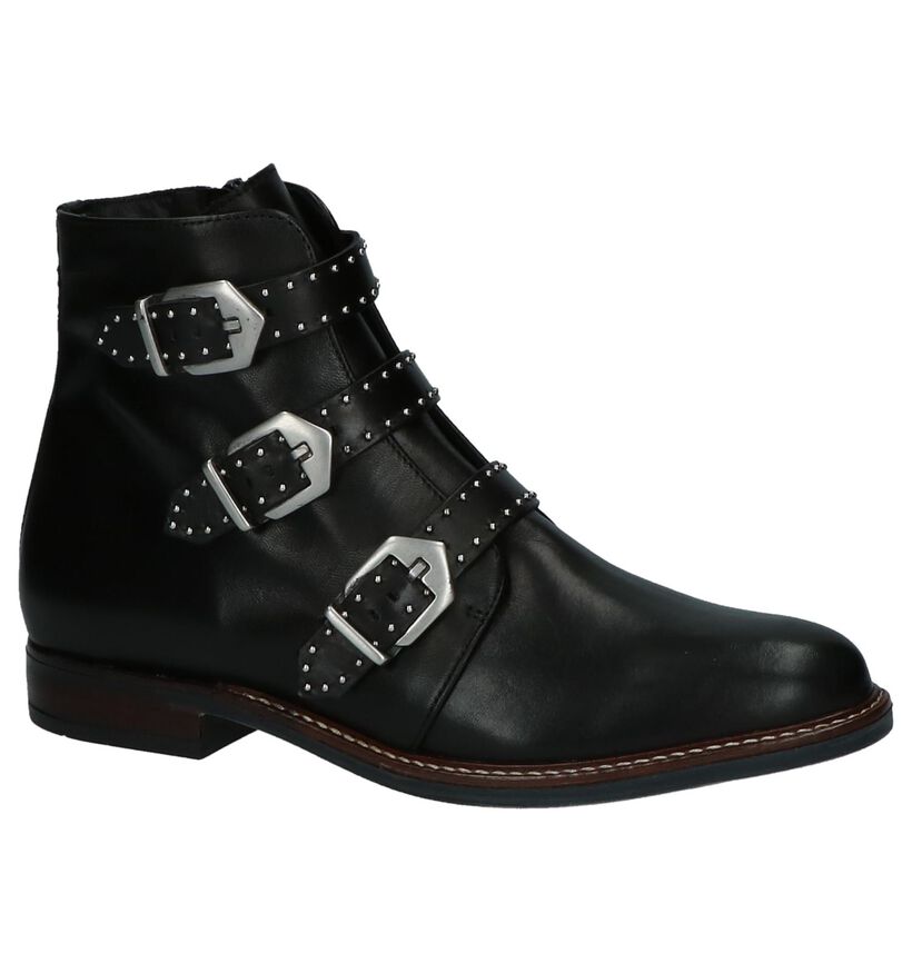 Stoere Boots Gosh Zwart met Gesp in leer (201289)