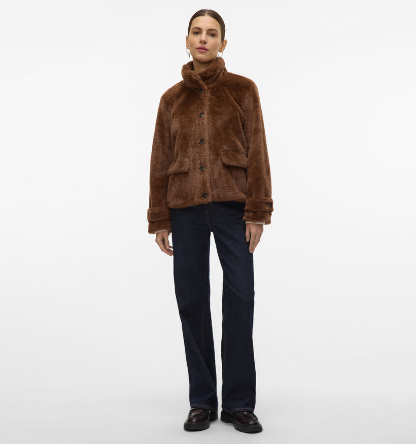 Vero Moda Sonjaeva Manteau court en Marron pour femmes (361214)