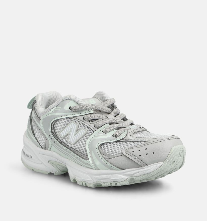 New Balance 530 Witte/Lichtgroene Sneakers voor meisjes (375197) - geschikt voor steunzolen