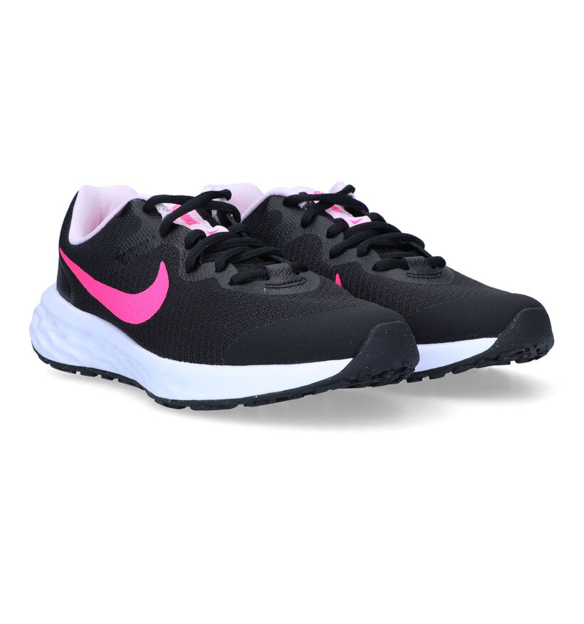 Nike Revolution 6 GS Baskets en Noir pour filles (325358)