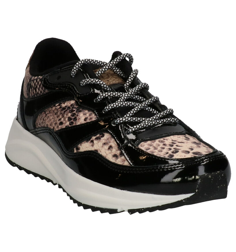 Woden Sophie Snake Baskets en Noir en cuir (254197)