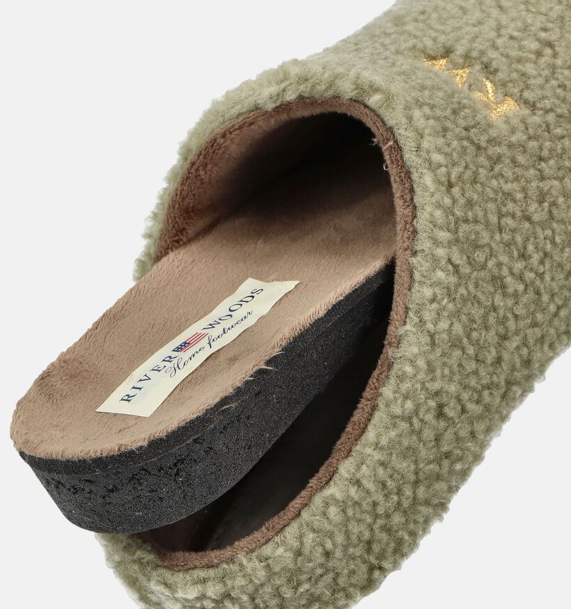 River Woods Babs Groene Pantoffels voor dames (381124) - geschikt voor steunzolen
