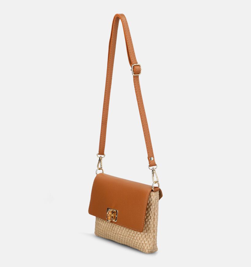 Via Limone Bruine/Beige Grote Crossbodytas voor dames (376382)