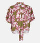 Minus Etia Blouse en Vert/Rose pour femmes (359821)