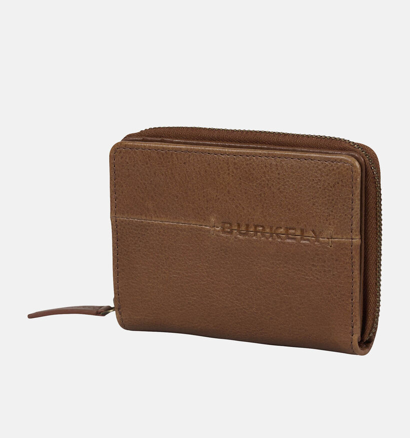 Burkely Norah Porte-monnaie zippé en Cognac pour femmes (347964)