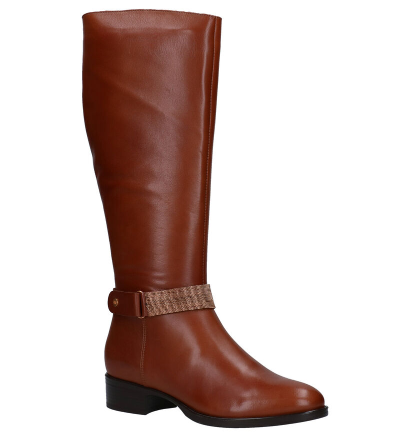 River Island Escape Bottes en Cognac en verni (281916)