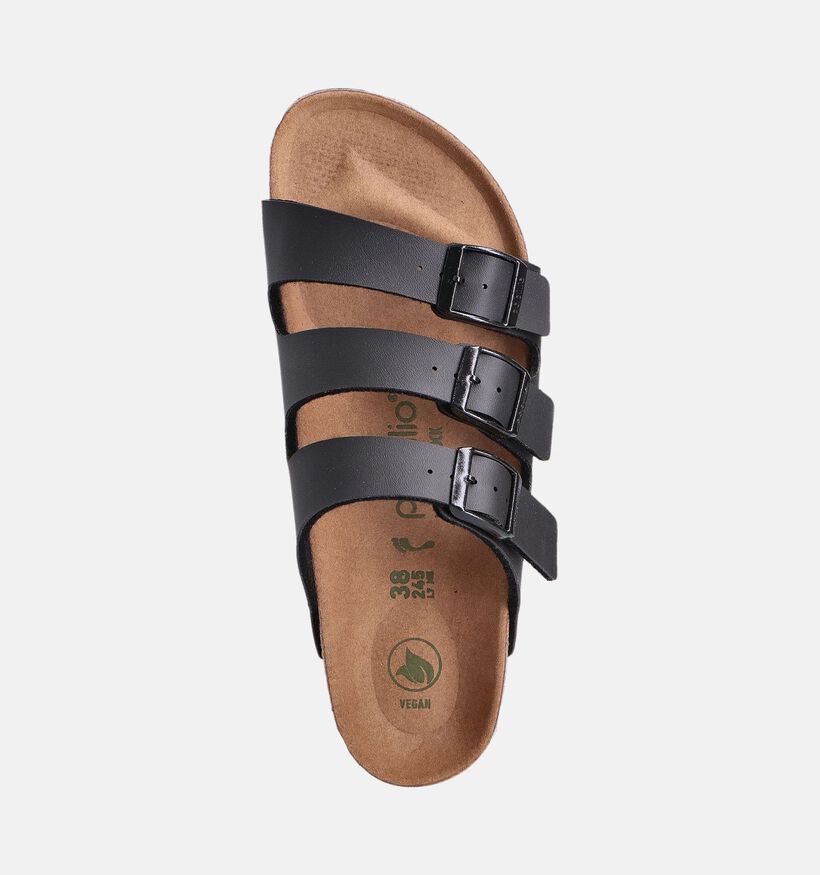 Birkenstock Florida III Pap Flex Platform Zwarte Slippers voor dames (350876)