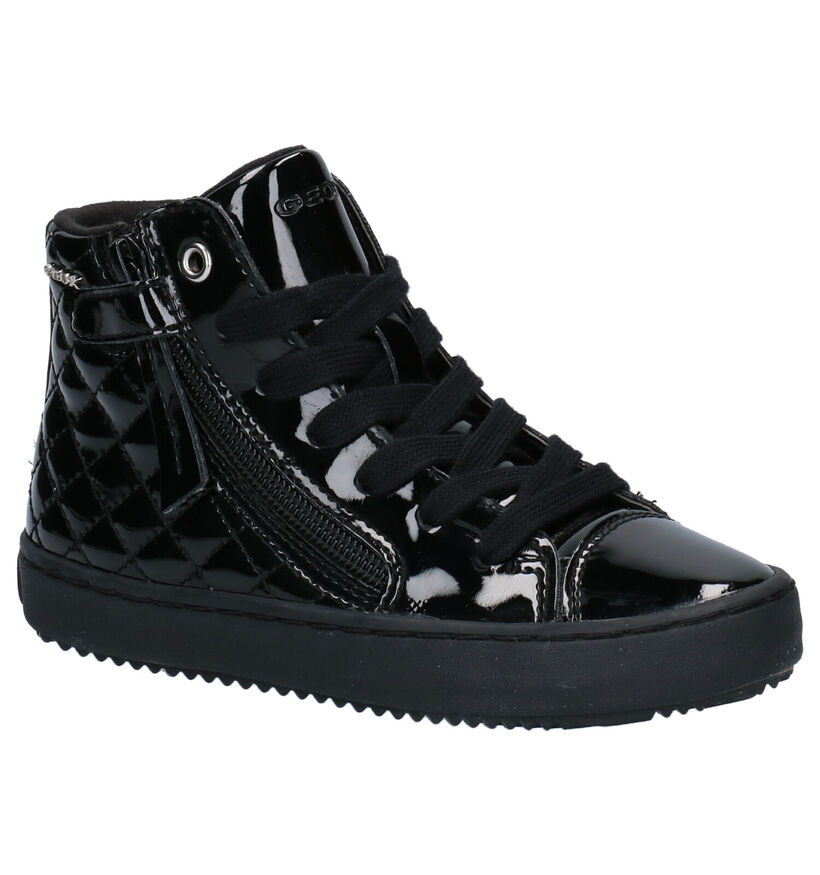 Geox Kalispera Baskets hautes en Noir en simili cuir (295129)