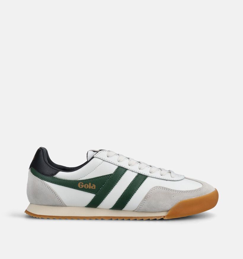 Gola Europa Leather Witte Veterschoenen voor heren (368568) - geschikt voor steunzolen