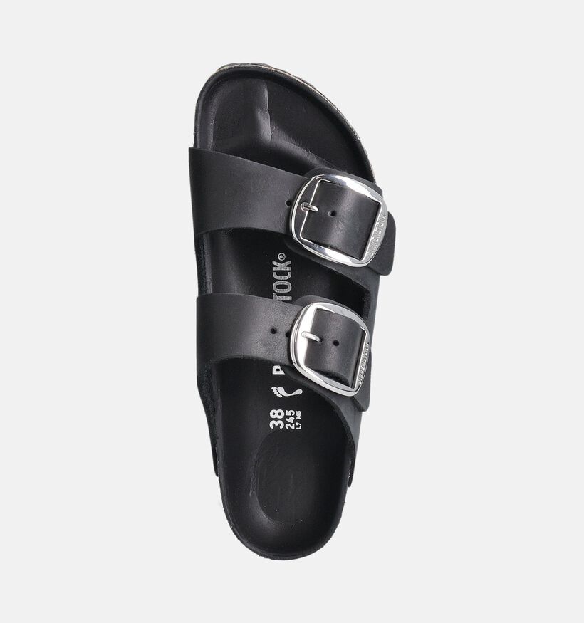 Birkenstock Arizona Big Buckle Zwarte Slippers voor dames (357606)