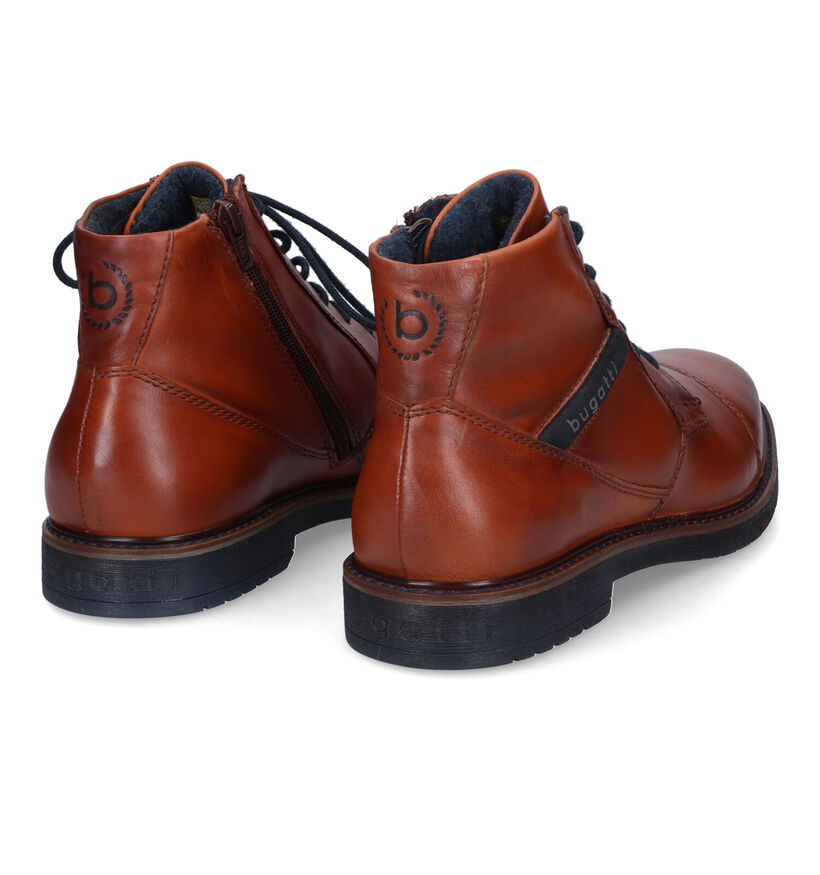 Bugatti Caj Bottines en Cognac pour hommes (328580)