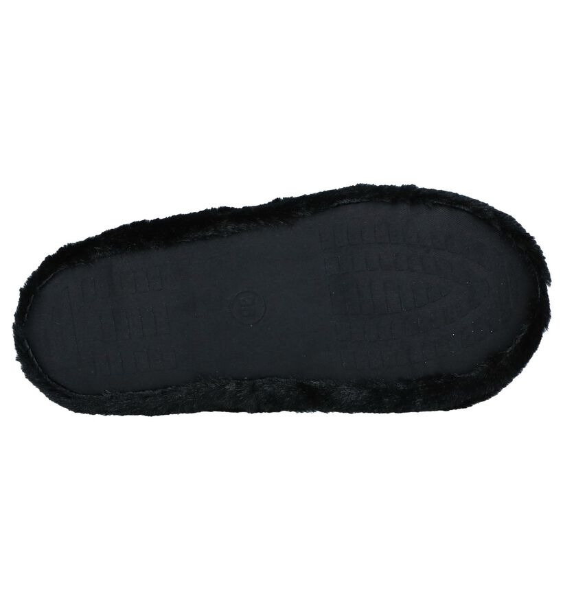 Zwarte Pantoffels Minnie Mouse in stof (232446)
