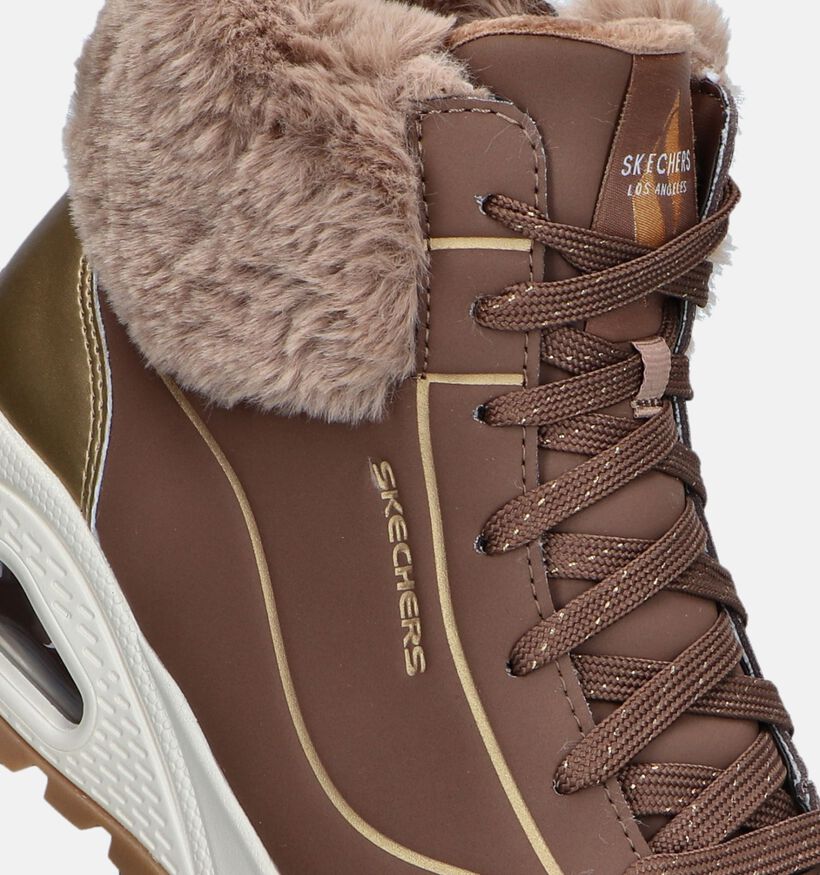 Skechers Uno Rugged Bruine Sneakers voor dames (345124) - geschikt voor steunzolen