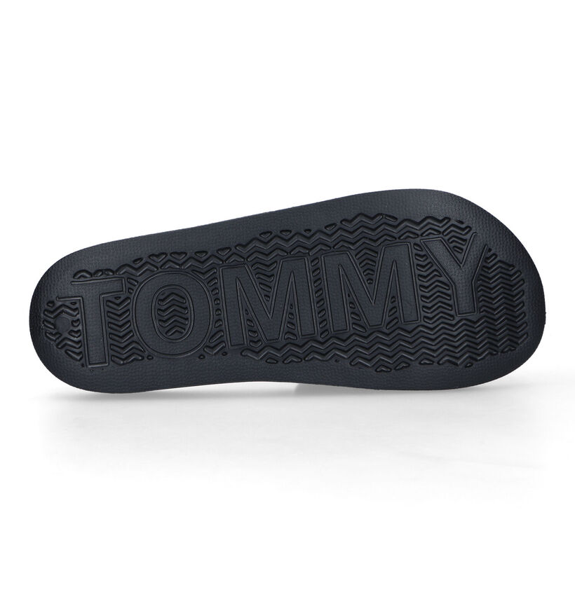 Tommy Hilfiger Jeans Zwarte Badslippers in kunststof (321204)
