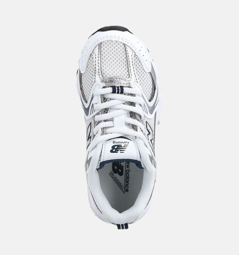 New Balance 530 Witte/Zilveren Sneakers voor meisjes (390099) - geschikt voor steunzolen