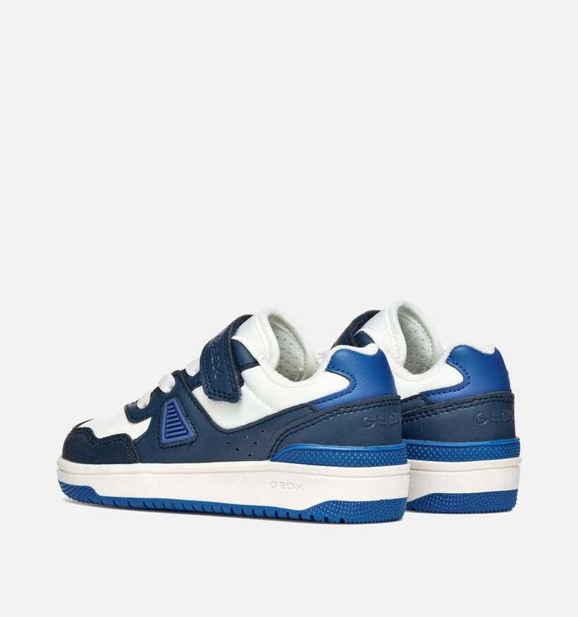 Geox Washiba Baskets basses en Bleu fonc&eacute; pour gar&ccedil;ons (368426) - pour semelles orthop&eacute;diques