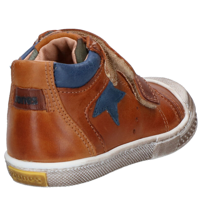 STONES and BONES Chaussures hautes en Cognac en cuir (255457)