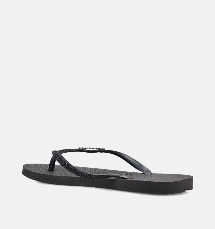 Havaianas Slim Zwarte Teenslippers voor dames (373107)
