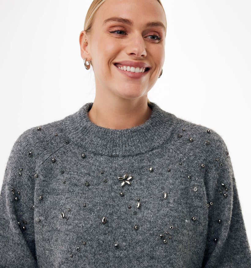 Mexx Embellishment Grijze Trui voor dames (380725)