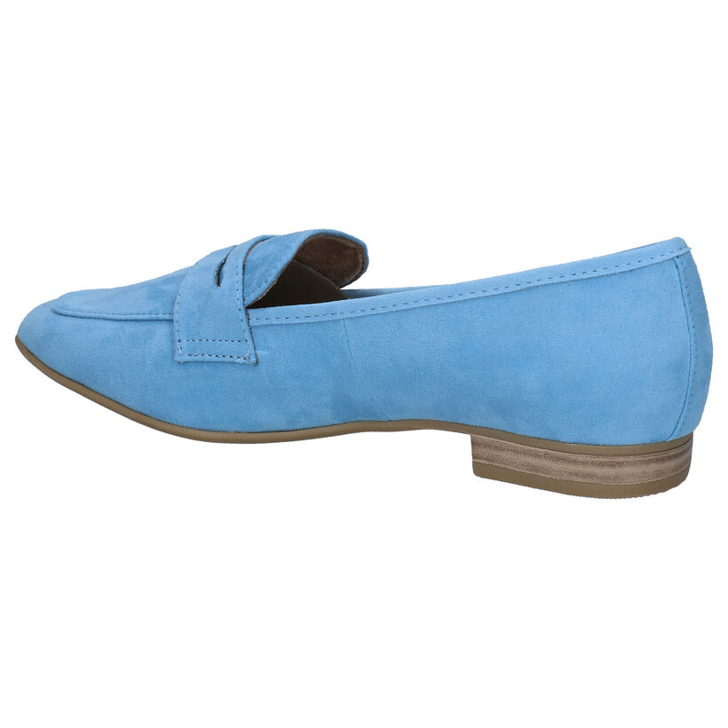Marco Tozzi Loafers en Bleu clair en textile (286365)