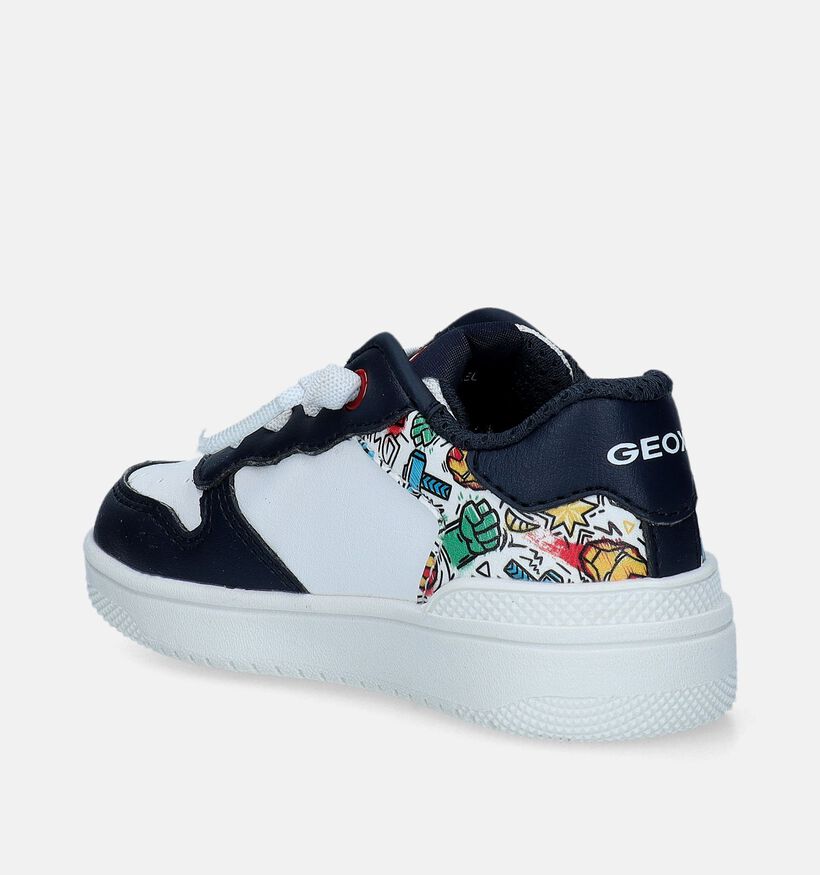 Geox Washiba Marvel Chaussures à Lacets en Blanc pour garçons (339674)