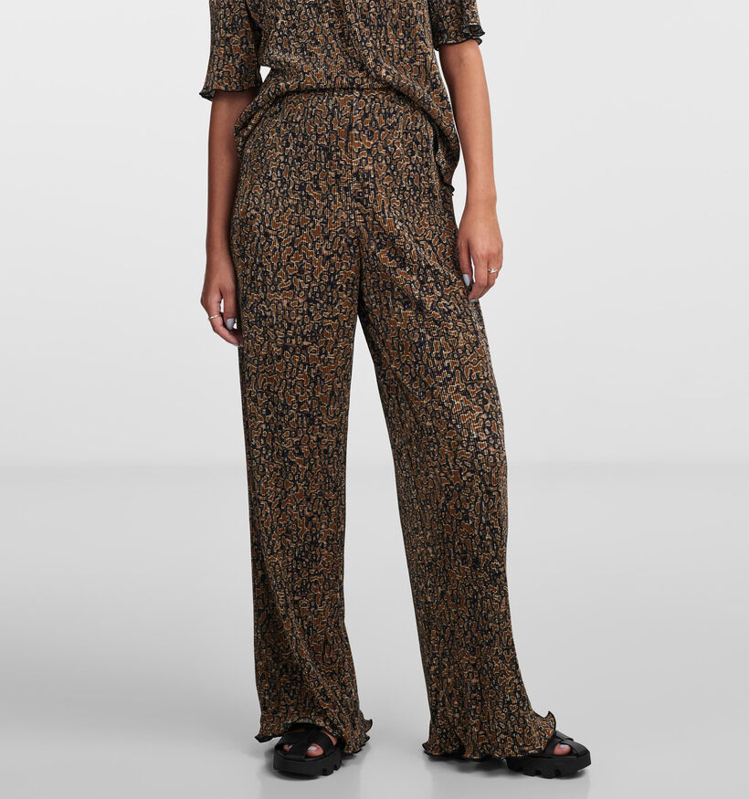 Pieces Johanne Cognac Wijde broek voor dames (332351)