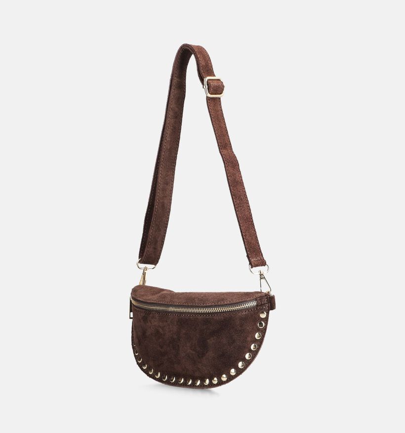 Via Limone Donkerbruine Crossbodytas voor dames (376341)