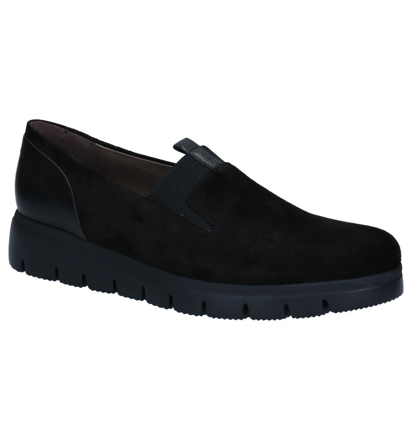 Gabor Best Fitting Zwarte Instappers in nubuck (282412)