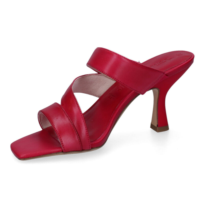 Tamaris Zwarte Slippers in leer (306381)