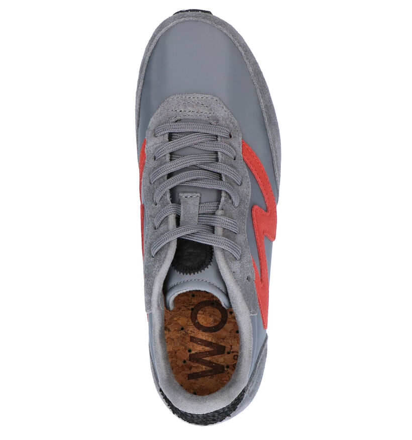 Woden Olivia Plateau Baskets en Gris en textile (277422)