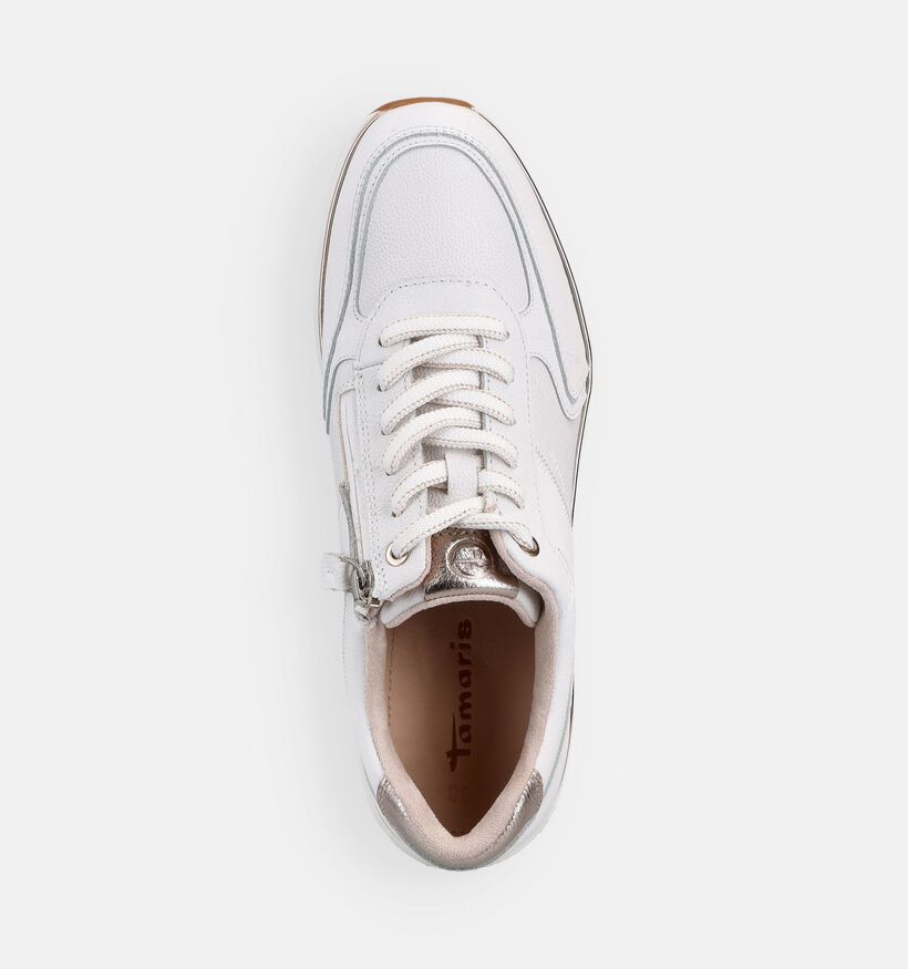 Tamaris Witte/Rose Golden Sneakers voor dames (367657) - geschikt voor steunzolen