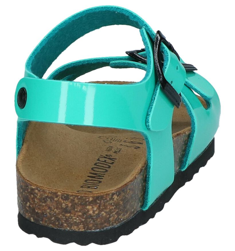 Groene Lak&eacute; Sandalen Biomodex in kunstleer (247652)