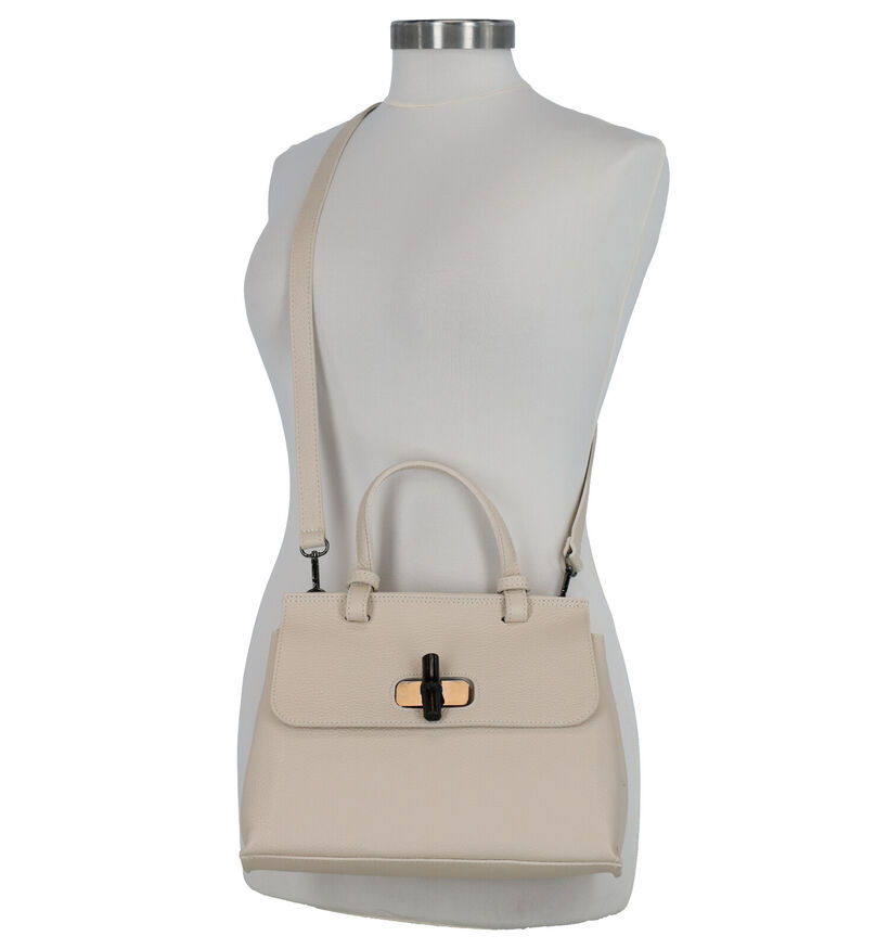 Time Mode Sac à main en Beige en cuir (277150)