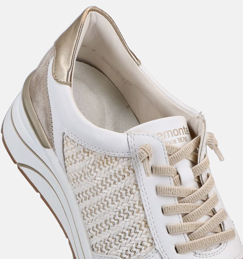 Remonte Witte/Gouden Sneakers voor dames (367743) - geschikt voor steunzolen