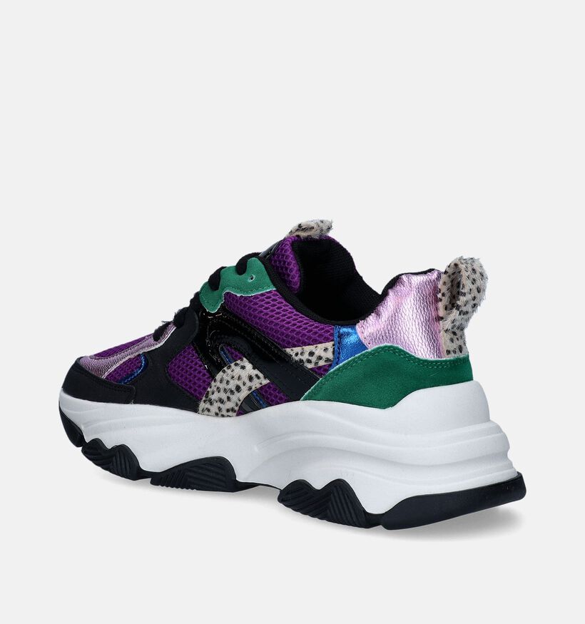 Posh by Poelman Baskets casual en Violet pour femmes (355541) - pour semelles orthopédiques