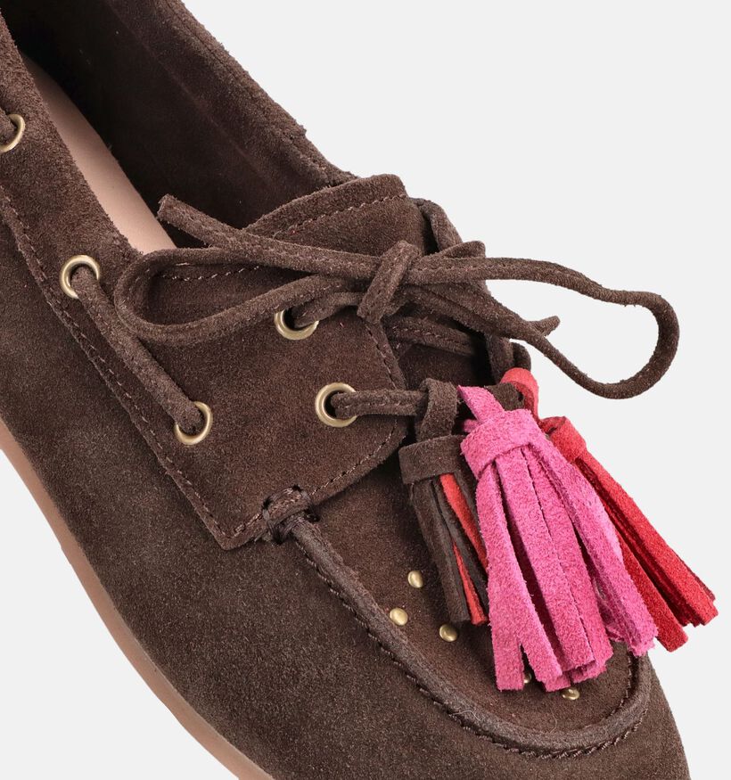 Poelman Donkerbruine Bootschoenen voor dames (386164)