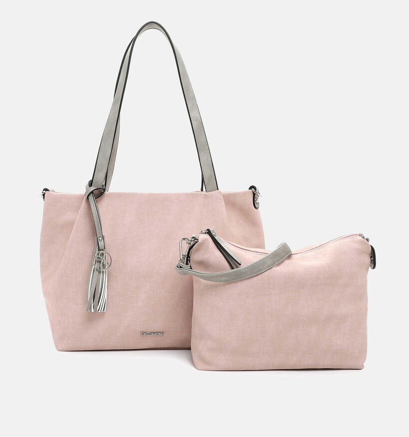 Emily & Noah Elke Roze Shopper tas met rits voor dames (340658)