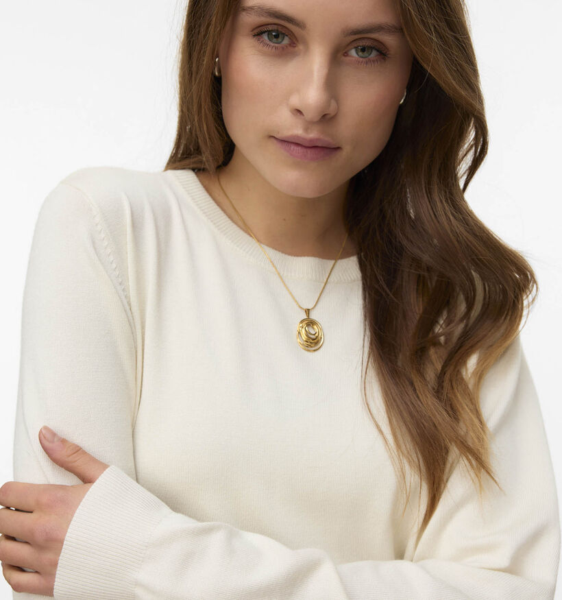 Vero Moda Silje Pull en Beige pour femmes (367174)