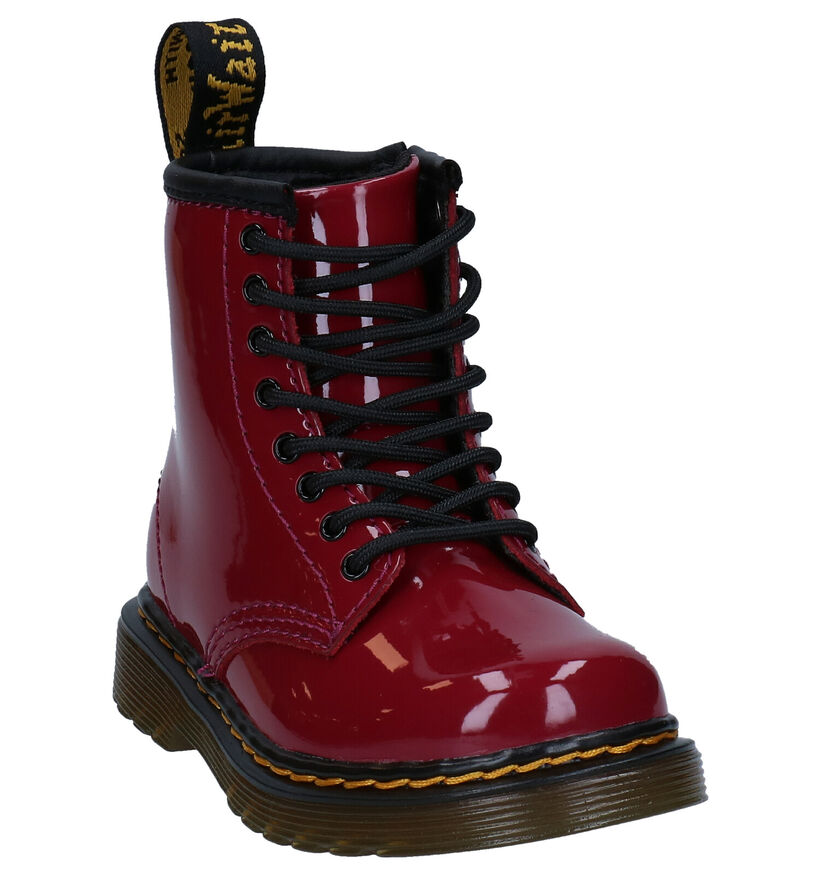 Dr. Martens Cosmic Glitter Bottines en Rouge pour filles (294392)