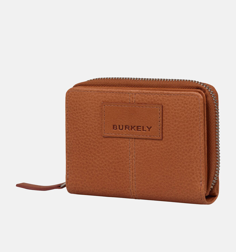 Burkely Skylar Porte-monnaie zippé en Cognac pour femmes (347878)